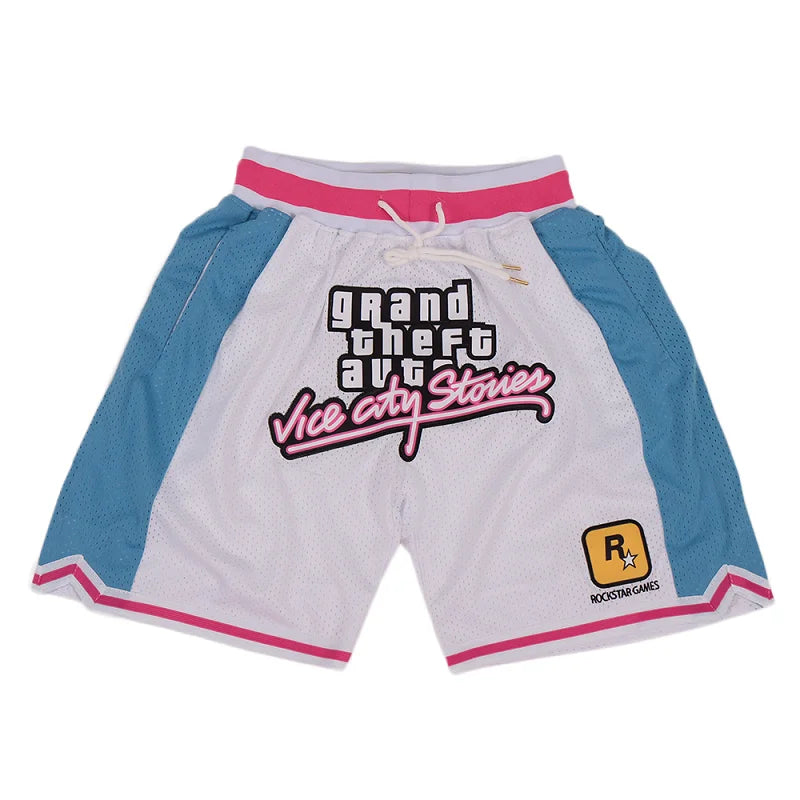 Ghostbusters Basketball Shorts – Stitched Embroidery with Pockets