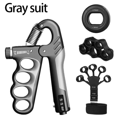Adjustable Hand Grip Strengthener with Rep Counter 5–150kg