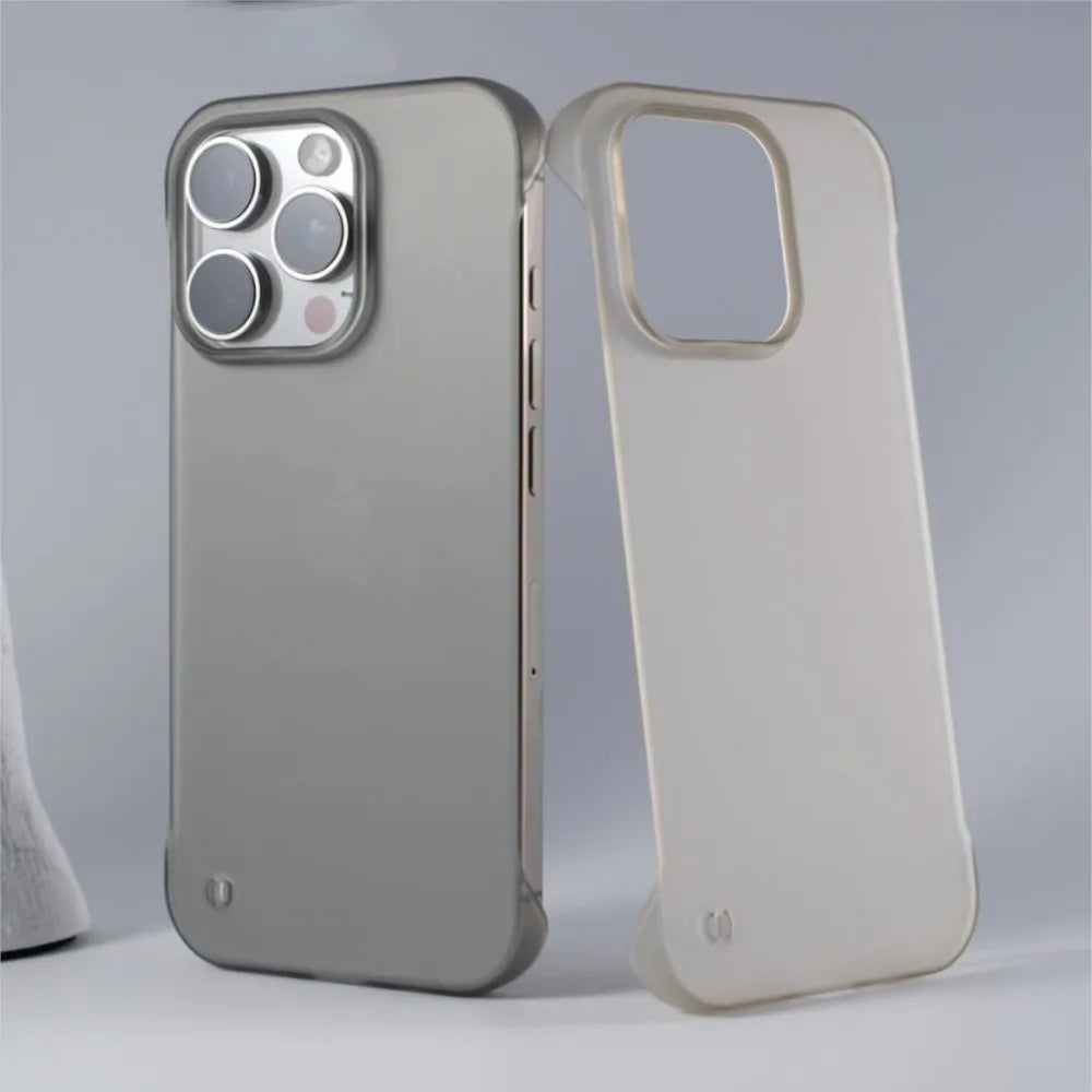 Ultra-Thin Frameless iPhone Case – Slim Hard Matte Cover