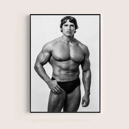 Arnold Schwarzenegger Motivational Gym Poster – Bodybuilding Wall Art