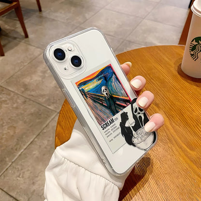 Ghostface Scream iPhone Case – Clear Magnetic Cover
