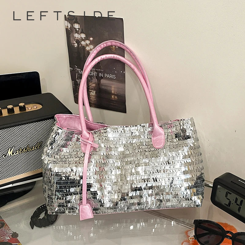Sequin Shoulder Bag – Women's Bling Evening Party Handbag