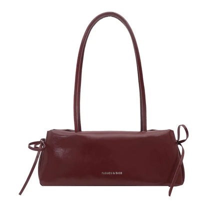 French Elegant Korean Bow Decoration Pu High-quality Square Bag