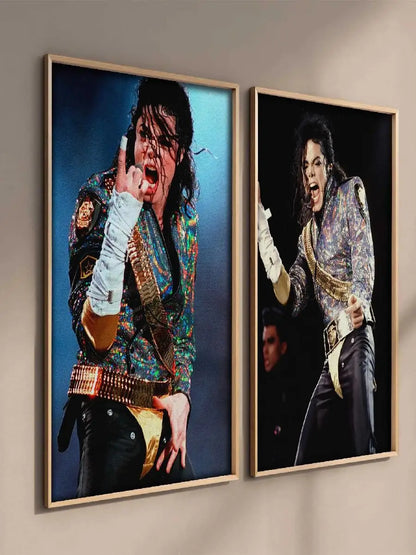 Michael Jackson Wall Art Canvas Print – Music Legend Poster for Home Decor