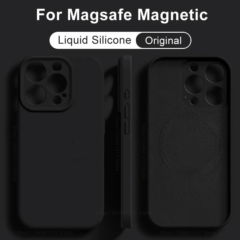 MagSafe Liquid Silicone Case for iPhone 17 16 15 14 13 12 11
