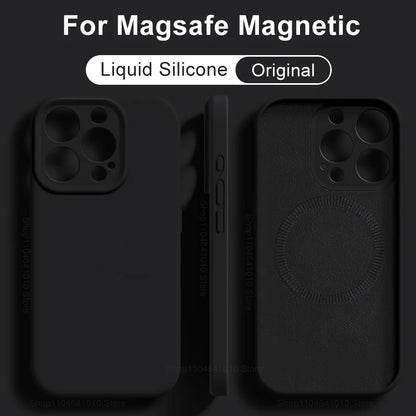 MagSafe Liquid Silicone Case for iPhone 17 16 15 14 13 12 11