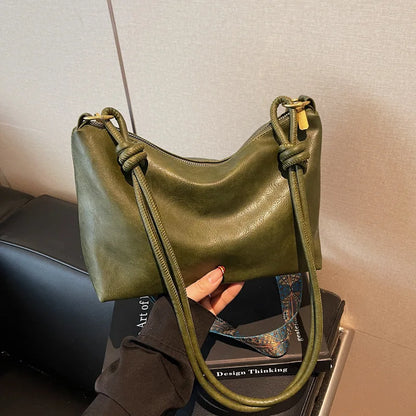 Women Tote Bag Large Capacity Soft PU Leather Shoulder Bag