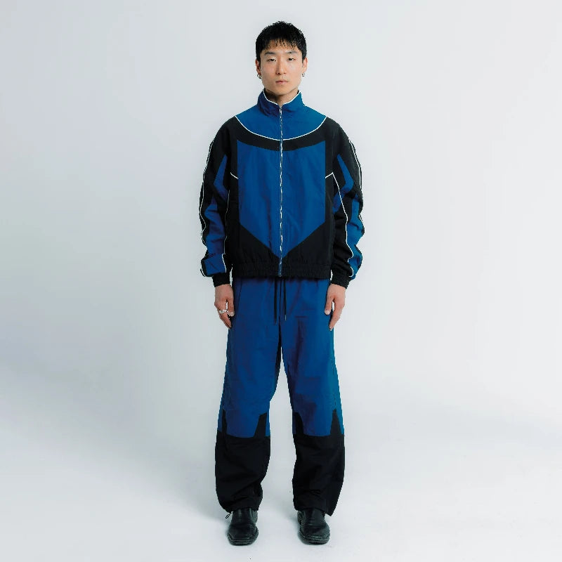 Y2K Color Block Tracksuit Set – Unisex Retro 90s Streetwear