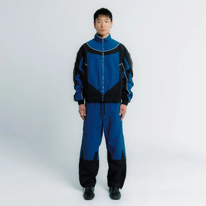 Y2K Color Block Tracksuit Set – Unisex Retro 90s Streetwear
