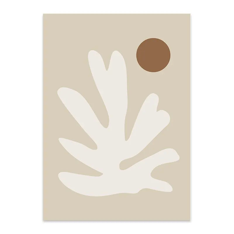 Matisse Boho Abstract Wall Art Poster – Minimalist Line Figure Print