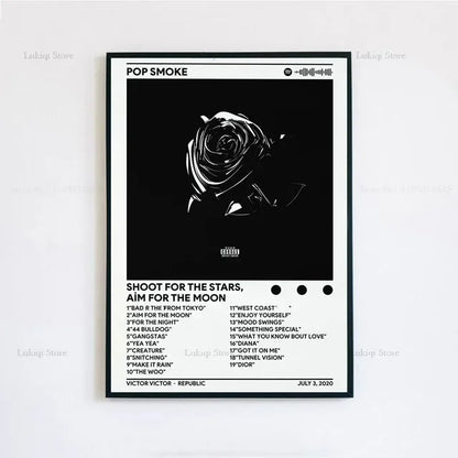 Pop Smoke Faith Album Poster Canvas Wall Art Print