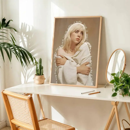 Billie Eilish Wall Art Poster – Music Fan Room Decor Print