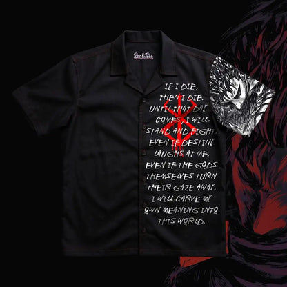 JoJo's Bizarre Adventure Polo Shirt – Dio Brando Manga Graphic Button-Up