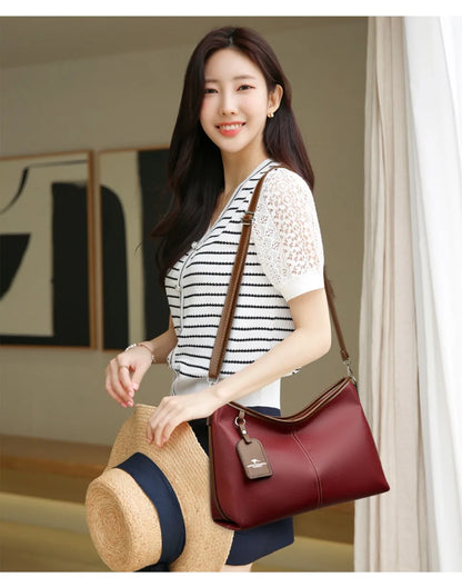 High Quality Soft Pu Leather Shoulder Hand Bags