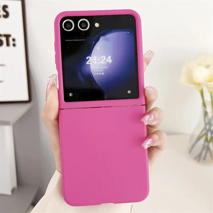 Galaxy Z Flip Frosted Hard PC Phone Case – Matte Colorful Cover