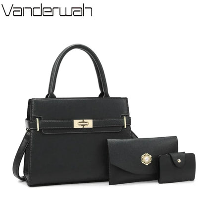 Large Capacity Women's Handbag – 3-Piece Set or Single Tote