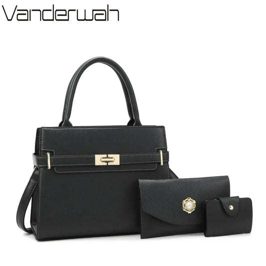 Large Capacity Women's Handbag – 3-Piece Set or Single Tote