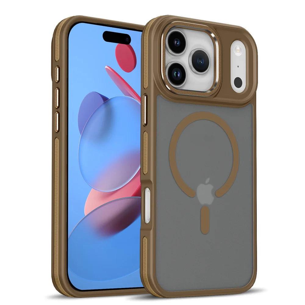 Magnetic Colorful Border MagSafe iPhone Case