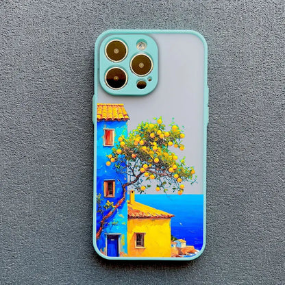 Mediterranean Villa Landscape iPhone Case – Scenic Art Phone Cover