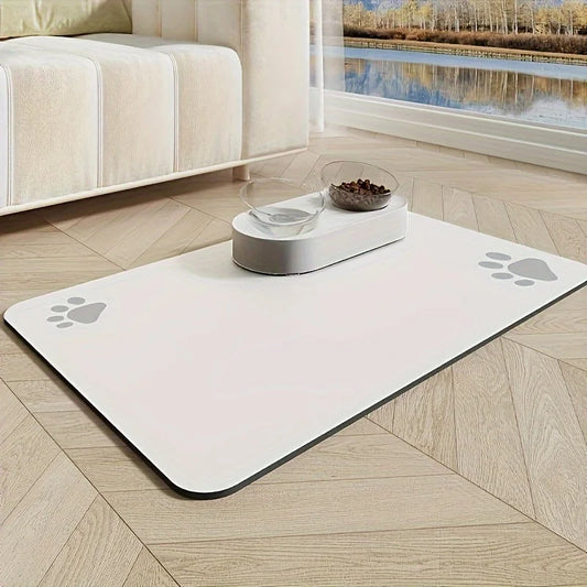 Pet Food Mat – Diatom Mud Non-Slip Feeding Mat for Cats & Dogs