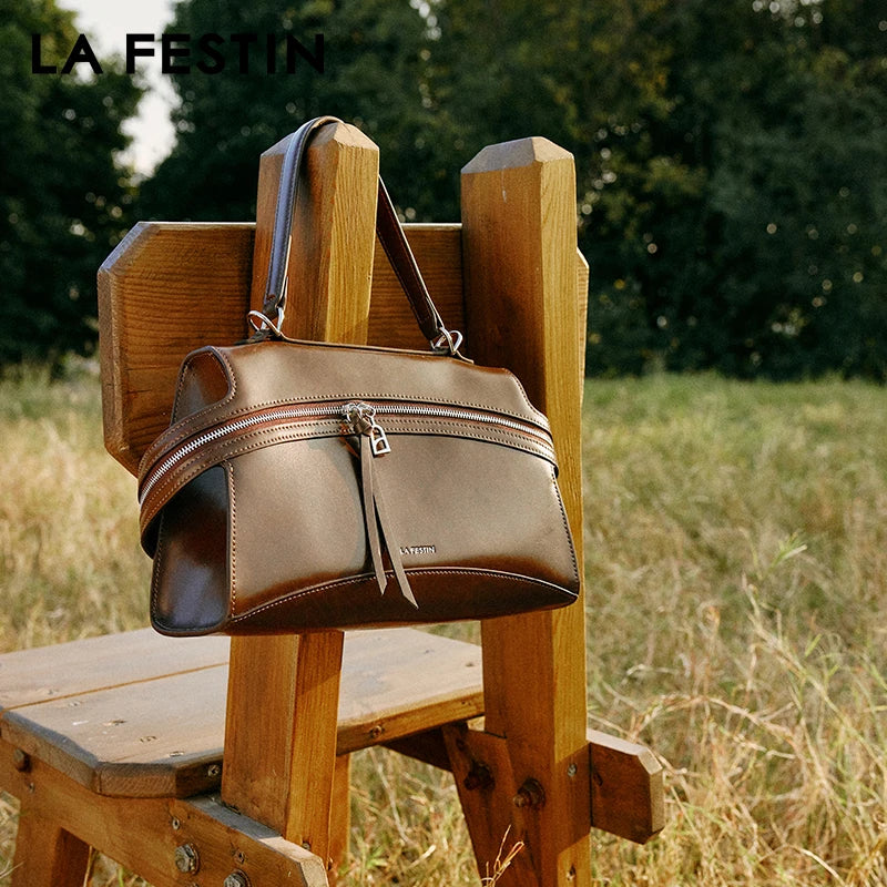 Luxury Leather Tote Crossbody Shoulder Handbag