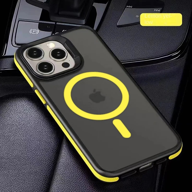 Magnetic MagSafe iPhone Case – Matte Translucent Armor | iPhone 11–16