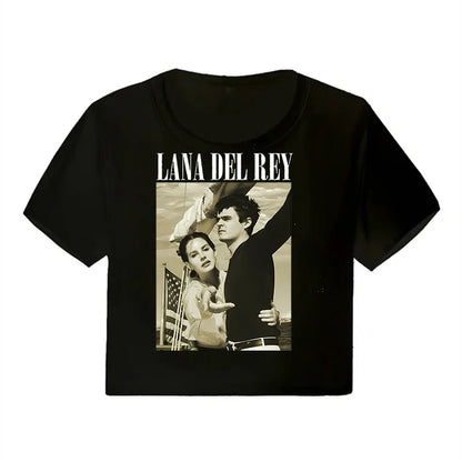 Lana Del Rey Ultraviolence Graphic Crop Top – Women's Vintage Short Sleeve Tee