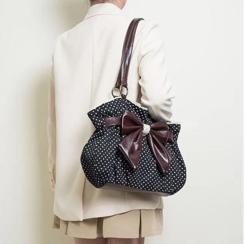 Chic Polka Dot Tote Bag