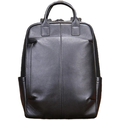 Genuine Leather Men's Backpack – Luxury Structured Laptop Bag