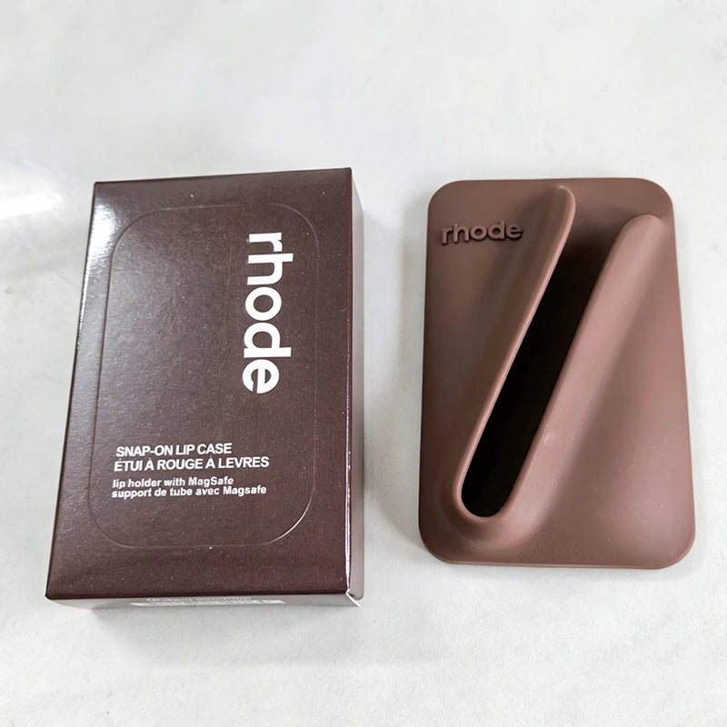 Rhode Magnetic Snap-On Lip Gloss Holder Phone Case for iPhone 17 16 15 Pro Max