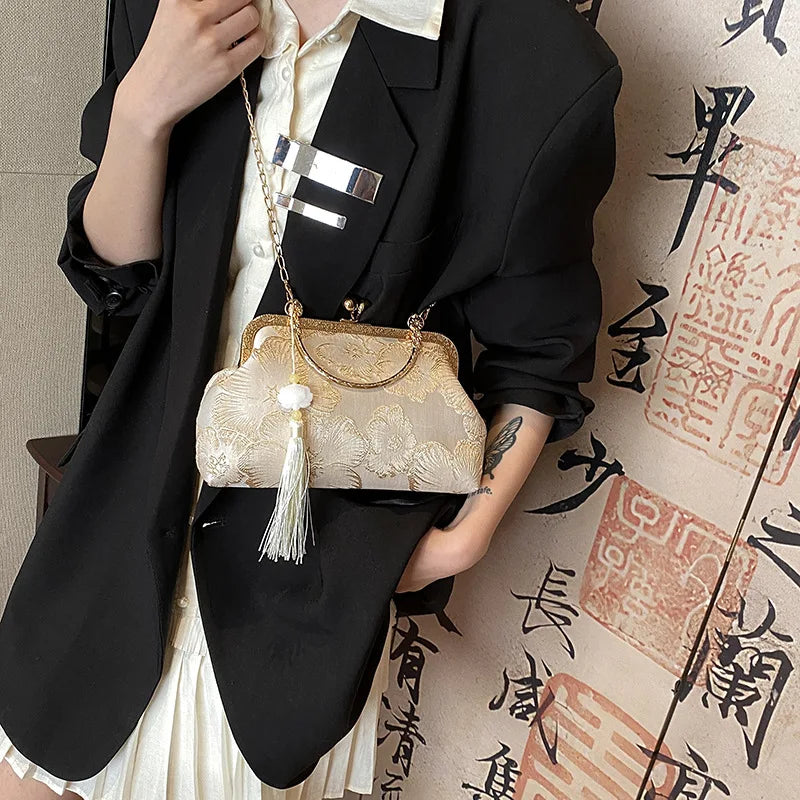 Chinese Style Embroidered Shoulder Bag
