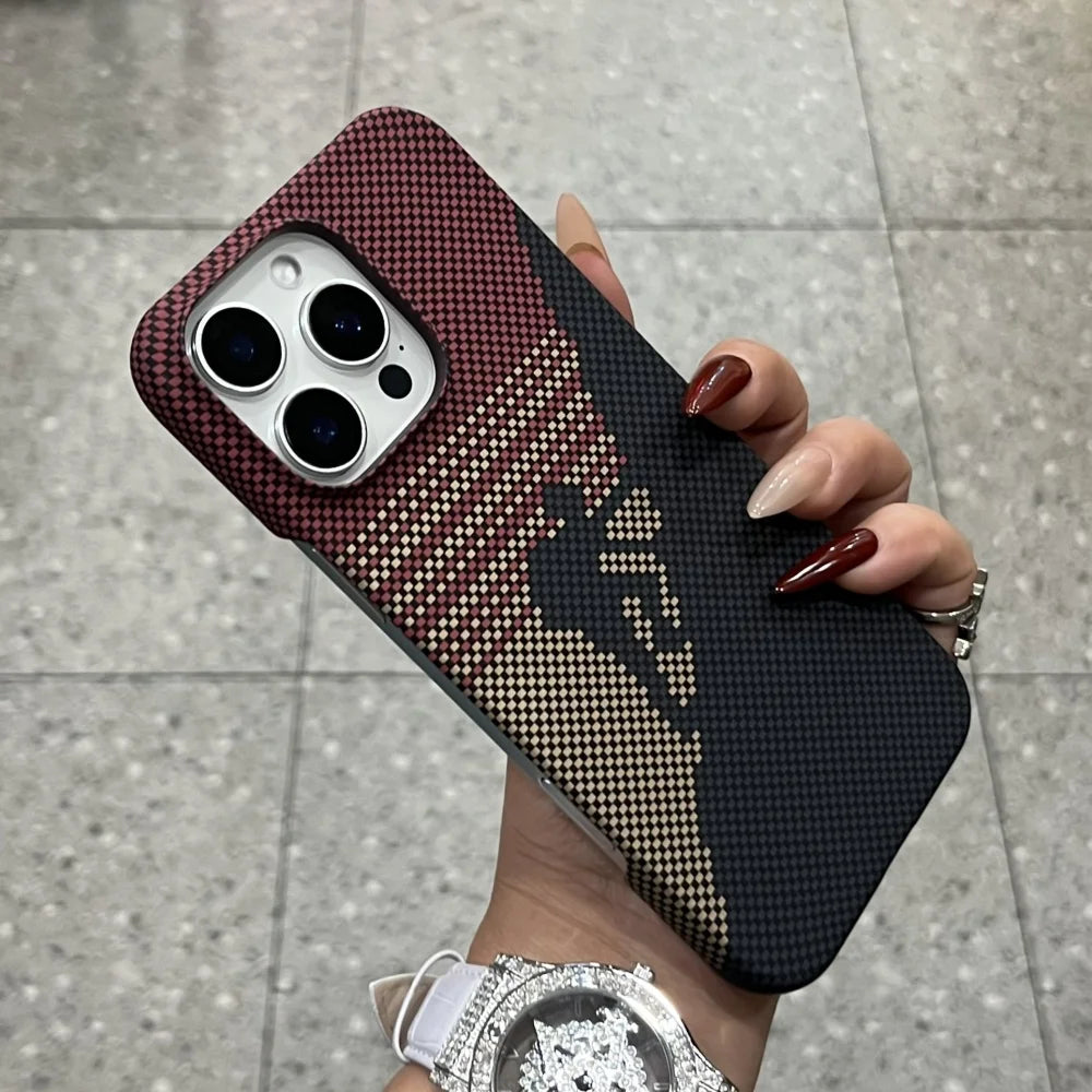 Frosted Carbon Fiber iPhone Case – Ultra-Thin Hard PC Cover
