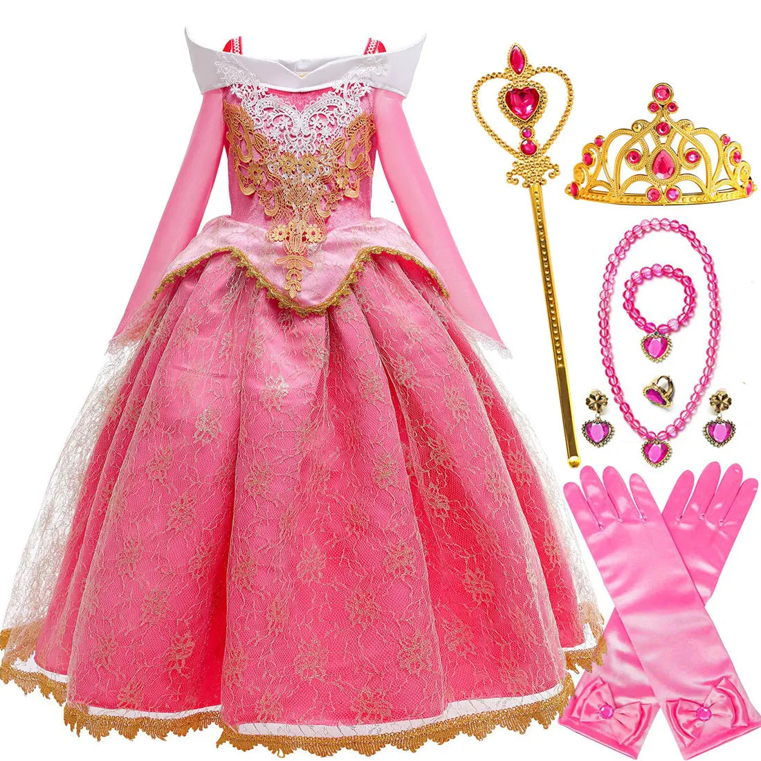 Aurora Princess Off Shoulder Costume Dress