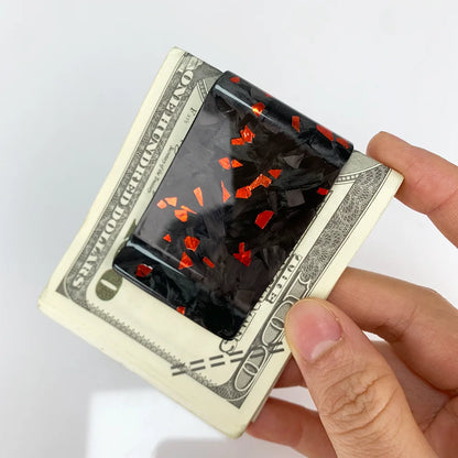Forged Carbon Fiber Money Clip with Card Holder – 38mm Slim