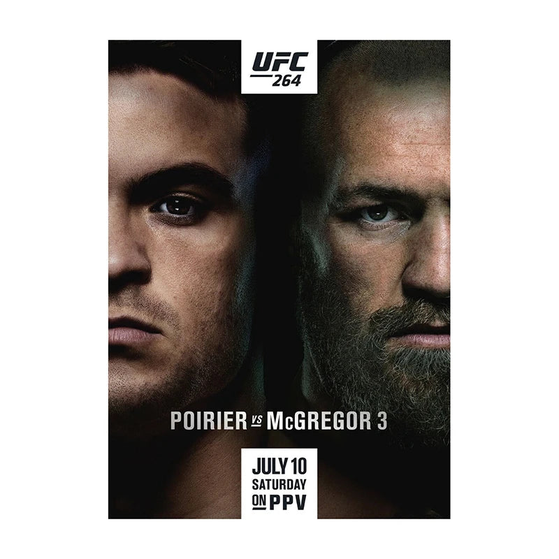 UFC MMA Fight Poster Print – Boxing & MMA Canvas Wall Art for Gym