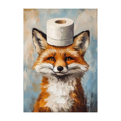 Watercolor Animal Wall Art Poster – Highland Cow, Fox, Cat & More