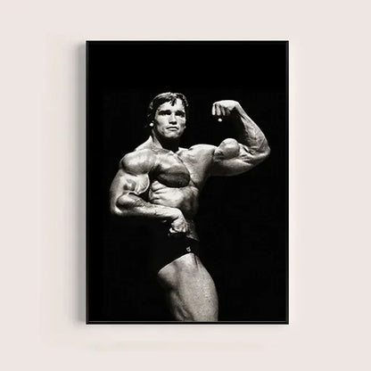 Arnold Schwarzenegger Motivational Gym Poster – Bodybuilding Wall Art