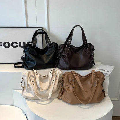 Women's Retro Roomy Shoulder Bag Female Luxury