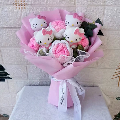 Hello Kitty Plush Bouquet Rose Flower Gift