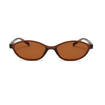 Retro Oval Cat Eye Sunglasses for Women – UV400 Small Frame