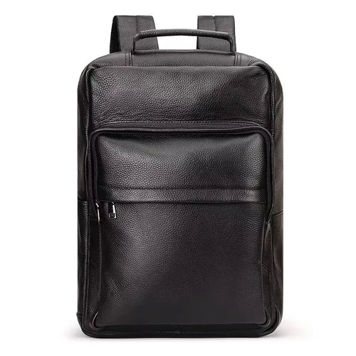 Genuine Leather Men's Laptop Backpack – Luxury Computer Bag