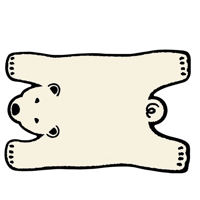 Cartoon Animal Shaped Rug – Soft Absorbent Anti-Slip Floor Mat
