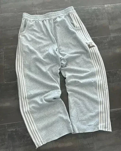 Y2K Baggy Wide Leg Sweatpants Men Women Streetwear Hip Hop Track Pants