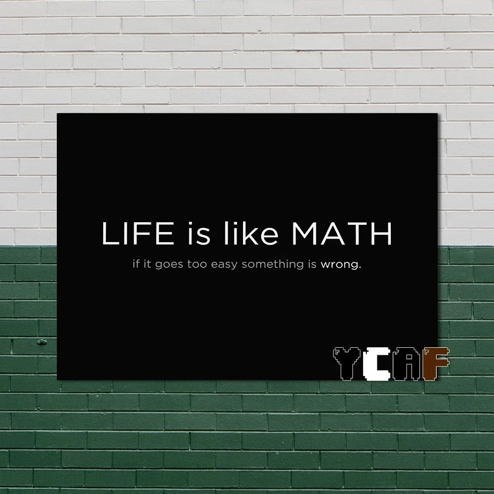 Motivational Quote Canvas Poster – Discipline Wall Art