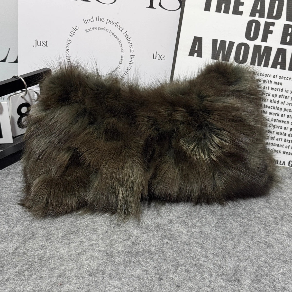 Fluffy Fur Shoulder Bag for Women – Luxury Handbag & Purse