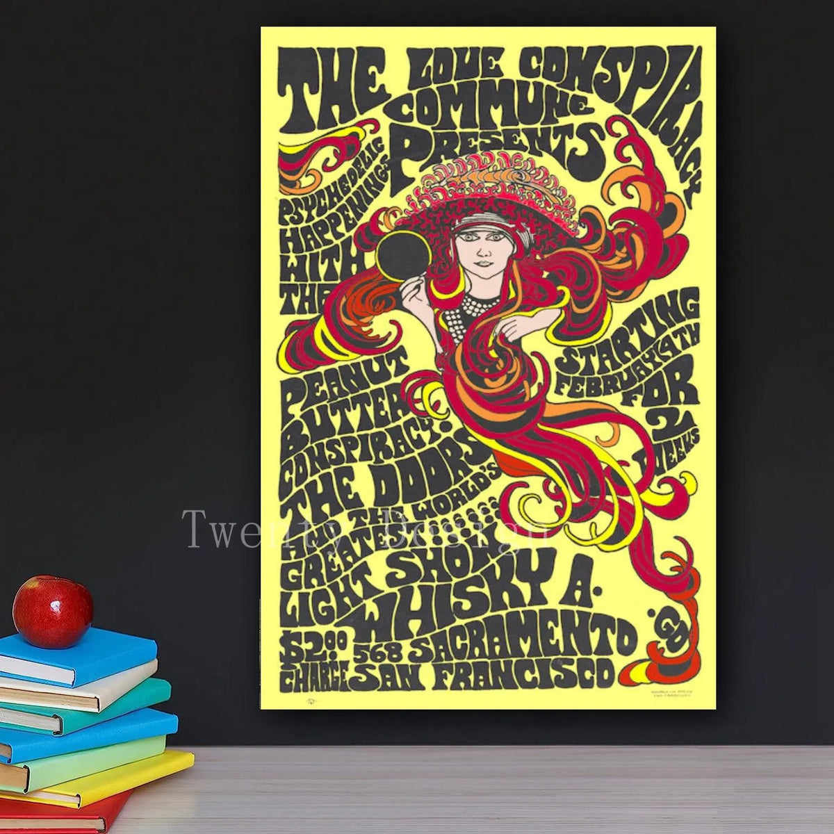 The Doors Vintage Concert Poster – Retro Rock Music Wall Art