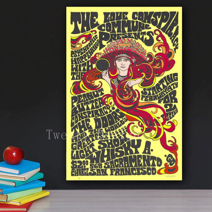 The Doors Vintage Concert Poster – Retro Rock Music Wall Art
