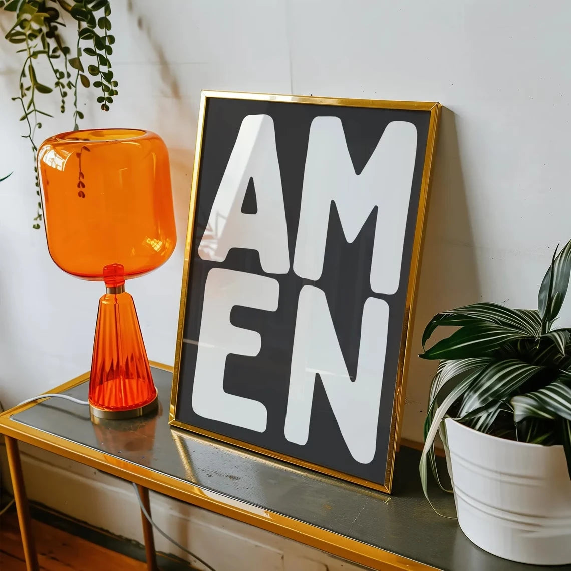 Amen Wall Art Print – Christian Scripture Poster