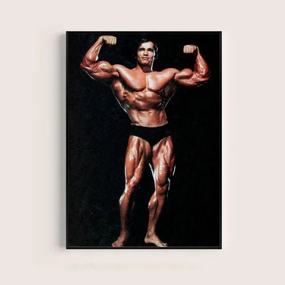 Arnold Schwarzenegger Motivational Gym Poster – Bodybuilding Wall Art