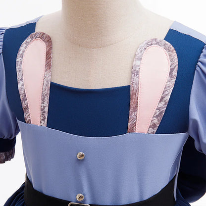 Girls Judy Bunny Police Costume Dress